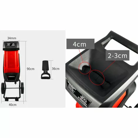 EINBACH Broyeur De Végétaux électrique 2400W BERKG2400 7 EINBACH Broyeur De Végétaux électrique 2400W BERKG2400 – Image 5