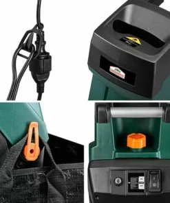 GARDEBRUK - Broyeur De Jardin Végétaux 2400 W Déchiqueteur Jardin électrique Sac Ramassage 2x50L Branches Arbuste 45mm Déchets Verts -Promos Broyeur de végétaux Magasin 18477492 4