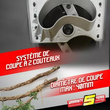 GARDEOPRO Broyeur De Végétaux électrique 2500W - Gardeo 6 GARDEOPRO Broyeur De Végétaux électrique 2500W - Gardeo – Image 4