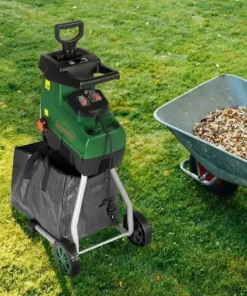GARDEBRUK Broyeur De Végétaux Silencieux 2800 W Broyeur De Jardin Avec 2x Sac 60L Branches Arbustes 44mm -Promos Broyeur de végétaux Magasin 18743995 3