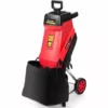 COSTWAY Broyeur De Jardin Électrique 2400W Broyeur Végétaux Et Branches Avec Bac De Ramassage De Déchets 45L Et Roues En PP Ø 17,5CM Lame En Acier Diamètre De Broyage Jusqu’à 45MM Rouge -Promos Broyeur de végétaux Magasin 19707618 1
