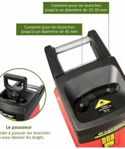 COSTWAY Broyeur De Jardin Électrique 2400W Broyeur Végétaux Et Branches Avec Bac De Ramassage De Déchets 45L Et Roues En PP Ø 17,5CM Lame En Acier Diamètre De Broyage Jusqu’à 45MM Rouge 10 COSTWAY Broyeur De Jardin Électrique 2400W Broyeur Végétaux Et Branches Avec Bac De Ramassage De Déchets 45L Et Roues En PP Ø 17,5CM Lame En Acier Diamètre De Broyage Jusqu’à 45MM Rouge -Promos Broyeur de végétaux Magasin 19707618 4