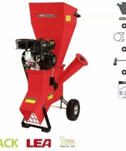 Broyeur De Végétaux Coupe 89mm Moteur Thermique 420cc 13 Cv LEA LE56420-89 - Rouge