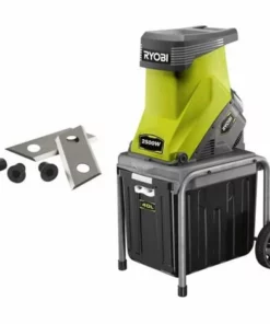 Pack RYOBI Broyeur De Végétaux 2500W RSH2545B - Jeu De 2 Lames Pour Broyeur RAC351