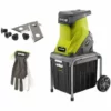 Pack RYOBI Broyeur De Végétaux 2500W RSH2545B - Jeu De 2 Lames Pour Broyeurs De Végétaux RAC351 - Gants De Jardinage Cuir Taille M RAC810M 1 Pack RYOBI Broyeur De Végétaux 2500W RSH2545B - Jeu De 2 Lames Pour Broyeurs De Végétaux RAC351 - Gants De Jardinage Cuir Taille M RAC810M -Promos Broyeur de végétaux Magasin 23420315 1