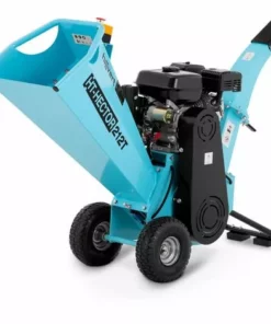 HILLVERT Broyeur Végétaux Essence Thermique Jardin Déchiqueteuse 5145w 3600tr/min Ø80mm - Noir