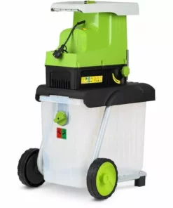 Broyeur électrique, Central Park - 'CPE2840' - 2800W - 220V - Puissant - Silencieux - Facile à Déplacer - Capacité De Collecte 60L - Vert / Gris / Blanc