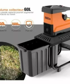 TACKLIFE Broyeur De Végétaux Électrique, 2800W Broyeur Végétaux Et Branches, 45mm Max Diamètrede Coupe, 55 L, Très Silencieux, Avec Roues PWS01A 9 TACKLIFE Broyeur De Végétaux Électrique, 2800W Broyeur Végétaux Et Branches, 45mm Max Diamètrede Coupe, 55 L, Très Silencieux, Avec Roues PWS01A -Promos Broyeur de végétaux Magasin 33981963 4