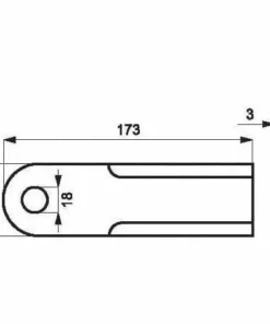 Couteau De Broyeur UNIVERSEL 0000600172KR -Promos Broyeur de végétaux Magasin 35697225 3
