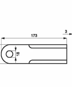 Couteau De Broyeur UNIVERSEL 0000600172KR -Promos Broyeur de végétaux Magasin 35697225 4