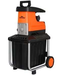 TOPSHAK TS-WS2 Broyeur De Végétaux Déchiqueteuse De Bois Déchiqueteuse De Feuilles D’arbre Broyeur De Branches 60L 2800W Prise EU