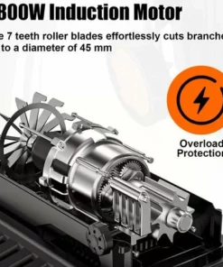 TOPSHAK TS-WS2 Broyeur De Végétaux Déchiqueteuse De Bois Déchiqueteuse De Feuilles D’arbre Broyeur De Branches 60L 2800W Prise EU -Promos Broyeur de végétaux Magasin 42968995 3