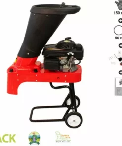 Broyeur De Végétaux Et Branches Coupe 50mm Moteur Thermique 159cc Fermier GF-1015 - Rouge