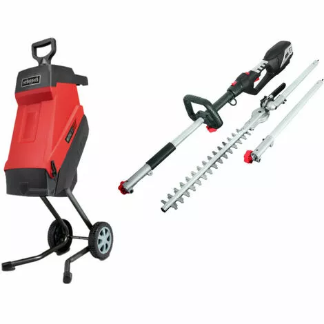 Pack SCHEPPACH Broyeur électrique - 2400 W - 2 Sac Collecteurs - GS55 - Taille-haies - 41 Cm - 900 W - TPH900 3 Pack SCHEPPACH Broyeur électrique - 2400 W - 2 Sac Collecteurs - GS55 - Taille-haies - 41 Cm - 900 W - TPH900