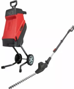 Pack SCHEPPACH Broyeur électrique - 2400 W - 2 Sac Collecteurs - GS55 - Taille-haies - 41 Cm - 500 W - TPH500