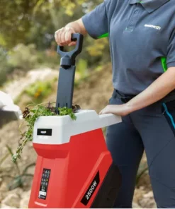 Broyeur électrique, Puissance 2500W, Capacité De Coupe 45mm, Grande Trémie, 2 Sacs De Collecte De 45l, Roues Et Poignée Pour Le Transport – Greencut GE250C-2 -Promos Broyeur de végétaux Magasin 58783461 3