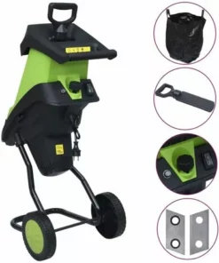 Topdeal Broyeur électrique De Jardin Avec 2 Lames Supplémentaires 2400W FF145793_FR