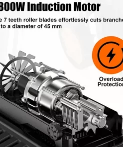 TOPSHAK WS2 Broyeur De Jardin électrique 2800W Déchiqueteuse à Bois 45MM Diamètre De Coupe Maximum 60L Broyeur De Branche De Plante Avec Roues -Promos Broyeur de végétaux Magasin 63645907 3