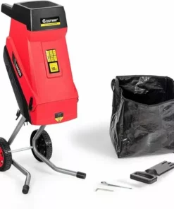 RELAX4LIFE Broyeur De Jardin Électrique 2400 W, Broyeur Végétaux Et Branches Électrique Avec Sac Collecte 45 L, Broyeur à Couteaux Épaisseur Jusqu'à 45 Mm Pour Parc, Pelouse