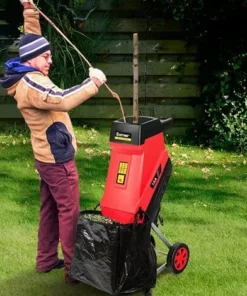 RELAX4LIFE Broyeur De Jardin Électrique 2400 W, Broyeur Végétaux Et Branches Électrique Avec Sac Collecte 45 L, Broyeur à Couteaux Épaisseur Jusqu'à 45 Mm Pour Parc, Pelouse -Promos Broyeur de végétaux Magasin 64129968 4